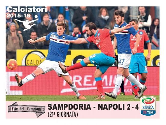 Panini: figurine speciali per Juve, Cagliari e la rovesciata di Higuain