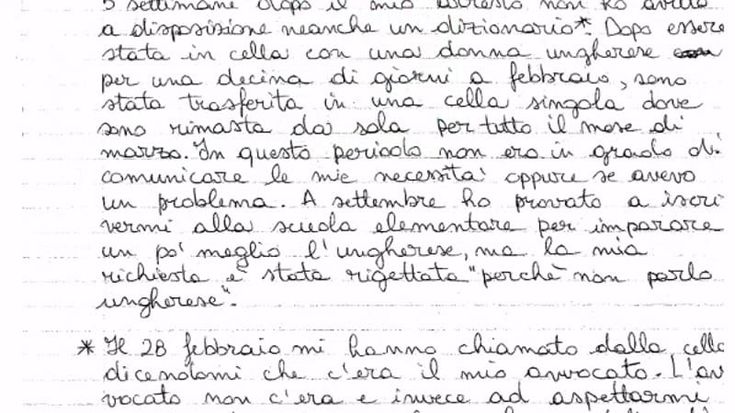 La lettera integrale di Ilaria Salis dal carcere di Budapest: “Un’ora d’aria al giorno, scarafaggi e topi. Ho un nodulo al seno e non mi danno il referto”