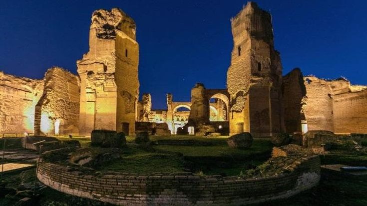 Luci a led a Caracalla e sulla piazza del Campidoglio