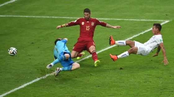 Il Cile fa fuori la Spagna: 2-0, &egrave; agli ottavi con l'Olanda
