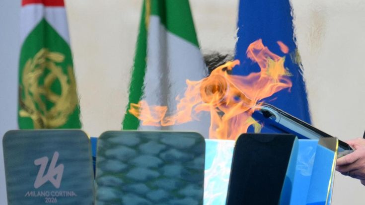 La fiaccola olimpica corre in Piemonte