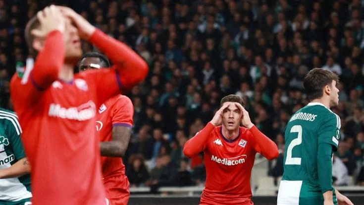 Panathinaikos-Fiorentina 3-2, i viola rimontano ma poi cadono ad Atene