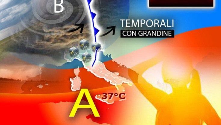 Previsioni meteo, fino a domenica temporali al Nord e caldo al Sud