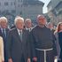 L'arrivo del presidente Mattarella ad Assisi per le celebrazioni di San Francesco
