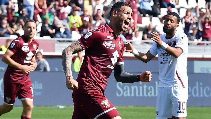 Torino-Salernitana 1-1, in gol Vilhena e Sanabria