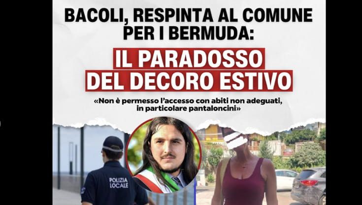 Bacoli, donne in bermuda respinte al Comune. Lega: grottesco. Il sindaco: “Ci davate dei buzzurri..”