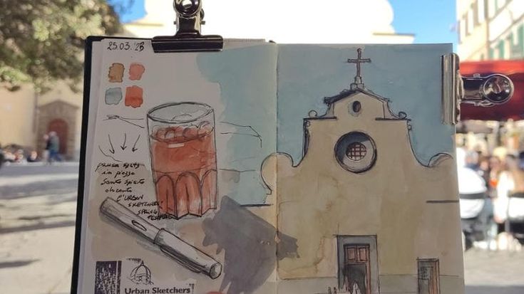 Gli acquerelli di primavera invadono la città