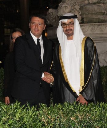 A Palazzo Vecchio Renzi incontra il principe ereditario degli Emirati