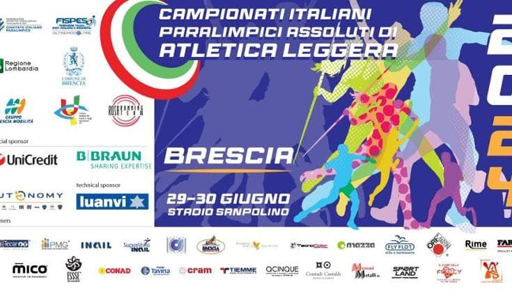 Atletica paralimpica, a Brescia gli Assoluti sabato 29 e domenica 30 giugno