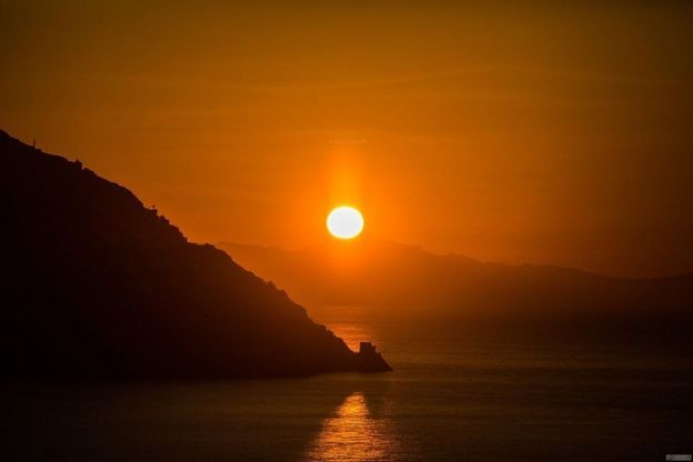 Positano, l'incanto della prima alba dell'anno