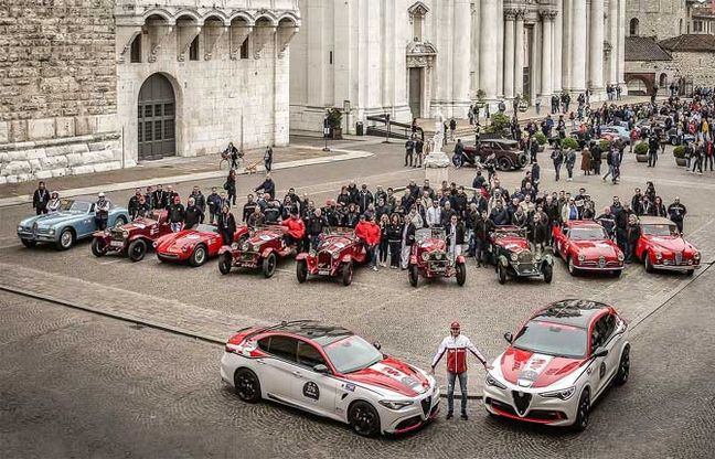 Alfa Romeo show alla 1000 Miglia