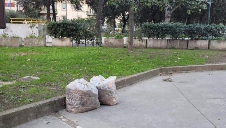 Vomero, ripuliti aiuole e giardino in  piazza Medaglie d'Oro