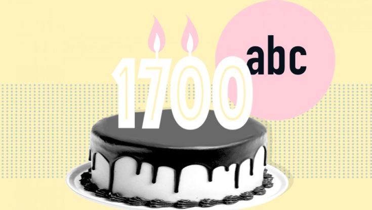 Da sillabe a numero: 1700. Auguri "Venerdì!"