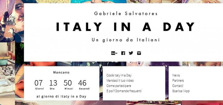 26 ottobre: save the date. Registi per un giorno insieme a Salvatores