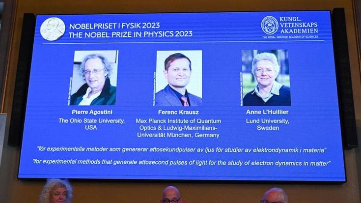 Nobel per la Fisica a Pierre Agostini, Ferenc Krausz e Anne L’Huillier. Hanno generato gli impulsi di luce più brevi mai creati dall’uomo per osservare gli elettroni
