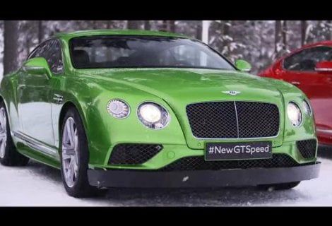 Bentley, sulla neve con stile