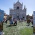 Green Florence, Piazza Santa Croce diventa un giardino urbano