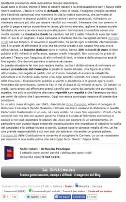 Quando Grillo chiedeva a Napolitano di sostituire il governo Berlusconi