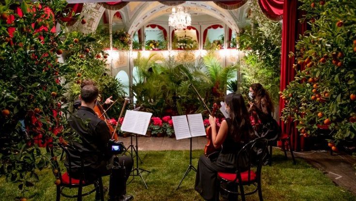 Ragusa, il teatro Donnafugata si riempie di piante per il concerto in streaming di Natale