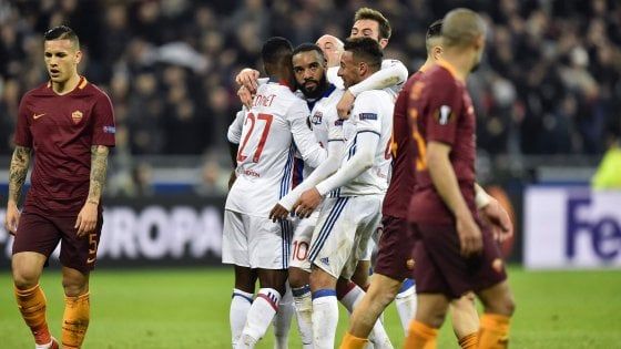 Lione-Roma 4-2: crollo giallorosso, per la qualificazione ora è dura