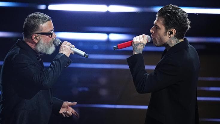 Fedez e Masini, la strana coppia al quinto posto “La musica spegne i rumori di fondo”