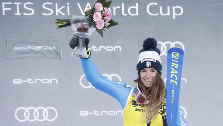 Sci, Marta Bassino sul podio a Kranjska Gora: è terza nel gigante vinto da Sara Hector