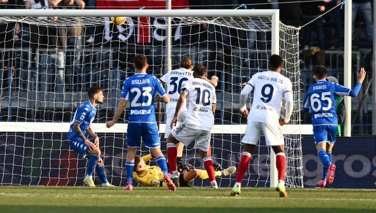Empoli-Cagliari 1-1: Pavoletti nel finale risponde a Pinamonti