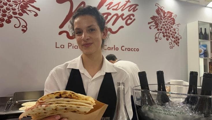 Cracco il romagnolo delizia con la piadina