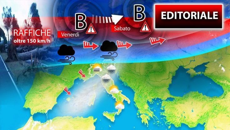Previsioni meteo, Italia sfiorata dalle tempeste del nord Europa: weekend in bilico