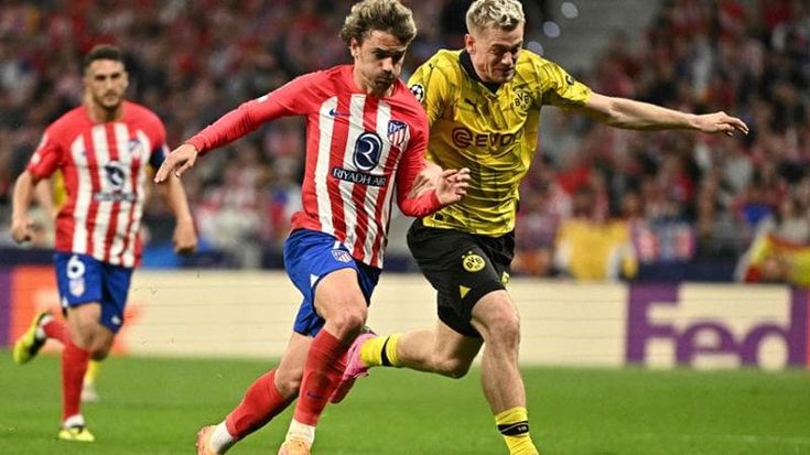 Atletico Madrid-Borussia Dortmund 2-1, De Paul e Lino piegano i gialloneri