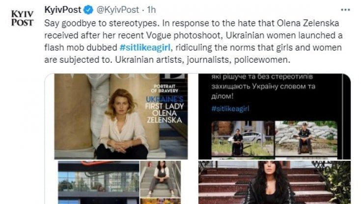 #Sitlikeagirl, sui social network la campagna a sostegno della first lady ucraina