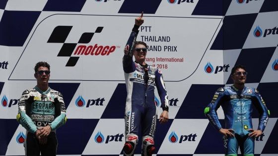 Moto3, Thailandia: tripletta italiana, trionfa Di Giannantonio