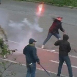 Coppa Italia, scontri all'Olimpico. Tifoso ferito da un colpo di pistola: &egrave; gravissimo
