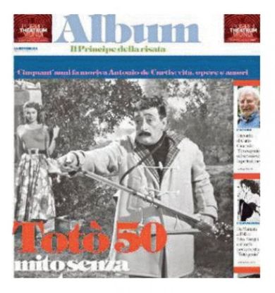 Totò, sabato su Repubblica un inserto gratuito di 24 pagine