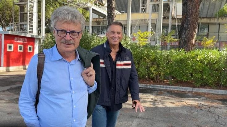 Bari, restyling stadi: visita a sorpresa al San Nicola dell’americano Vaughn e l’architetto Di Blasi
