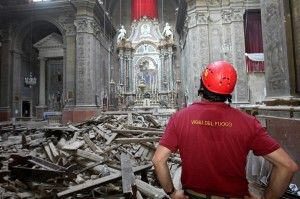 Sisma, un anno dopo. 13,3 miliardi di danni<br />Errani: "Ricostruiremo meglio di prima"