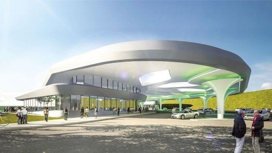 La stazione di servizio del futuro con palestra e centro commerciale