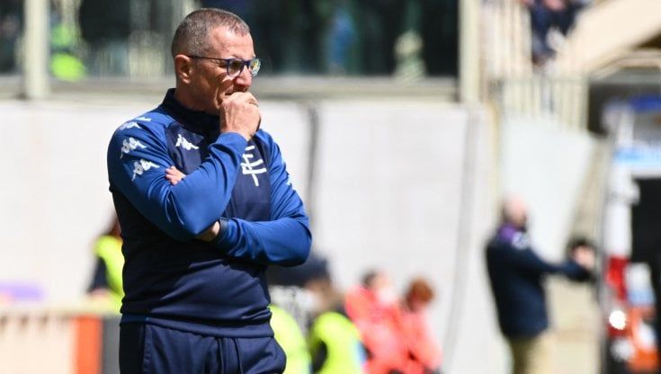 Empoli, Andreazzoli critica l'arbitro: ''Senza sensibilità non si può fare questo mestiere''