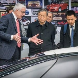 Il vicepremier cinese in visita alla Pininfarina: "Siamo interessati a un accordo"