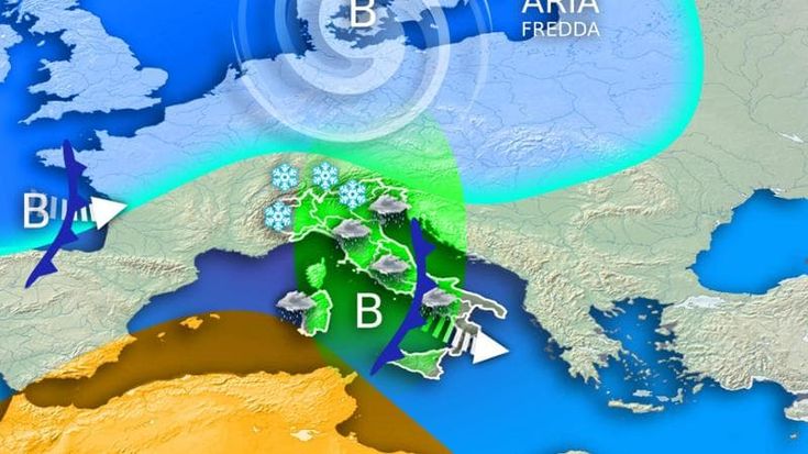Previsioni meteo, in arrivo un ciclone nord-atlantico con vento, neve e pioggia
