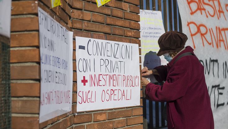 Bologna, al Maggiore la manifestazione in difesa della sanità pubblica