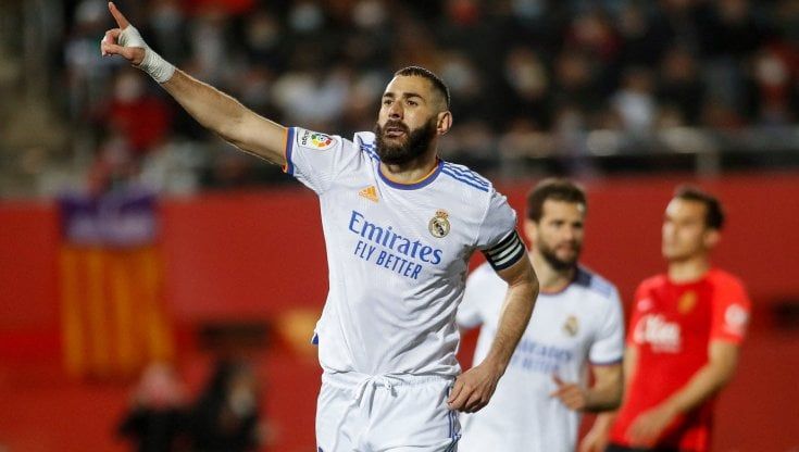 Maiorca-Real Madrid 0-3: doppietta di Benzema, Ancelotti mette le mani sulla Liga
