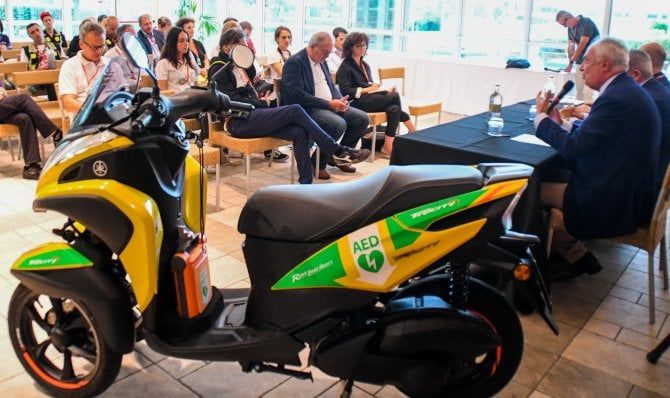 E al Gp di San Marino lo scooter salva la vita