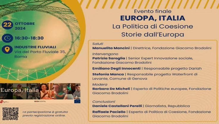 Europa, Italia. Le politiche di coesione. Storie dall'Europa.