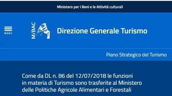 Ministeri, il Consiglio Stato boccia l'accorpamento del Turismo all'Agricoltura