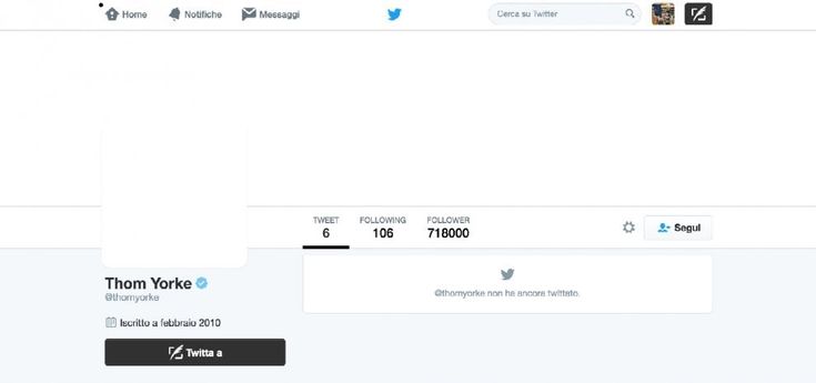 Macché scomparsi, quando Yorke twittava