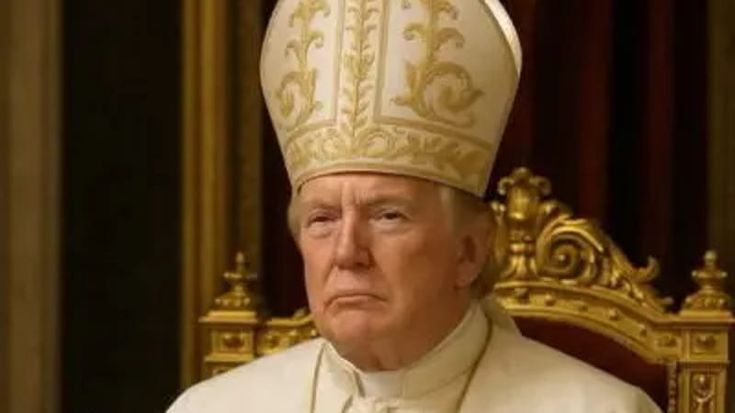Trump vestito da papa: sui social della Casa Bianca il fotomontaggio