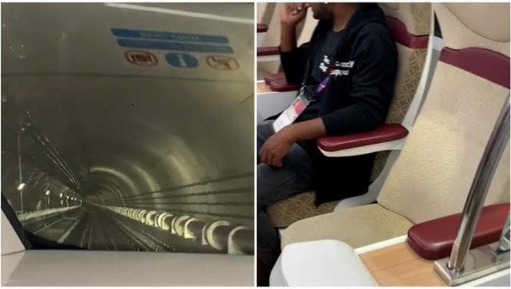 Mondiali in Qatar, la metropolitana di Doha con la prima classe e i posti con vista binari