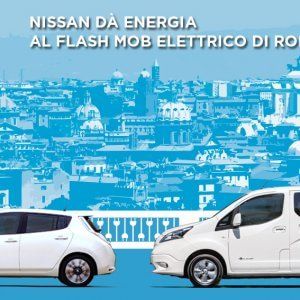 Nissan al flash mob per l'elettrico 