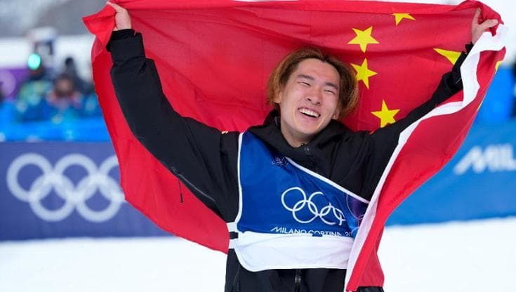 Il primo oro della Cina, forza Cina!